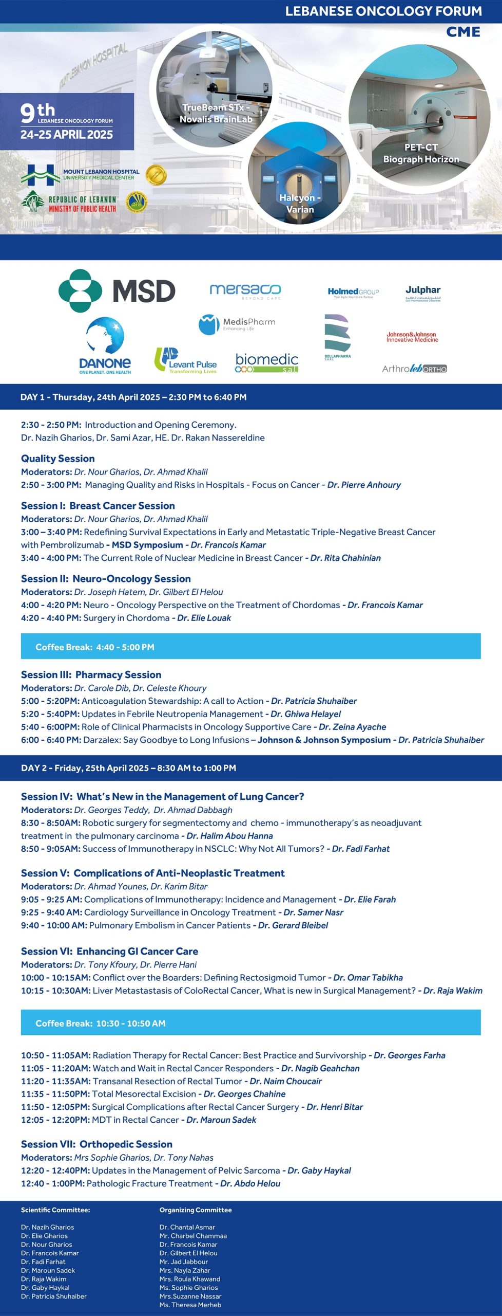 9th Lebanese Oncology Forum Poster